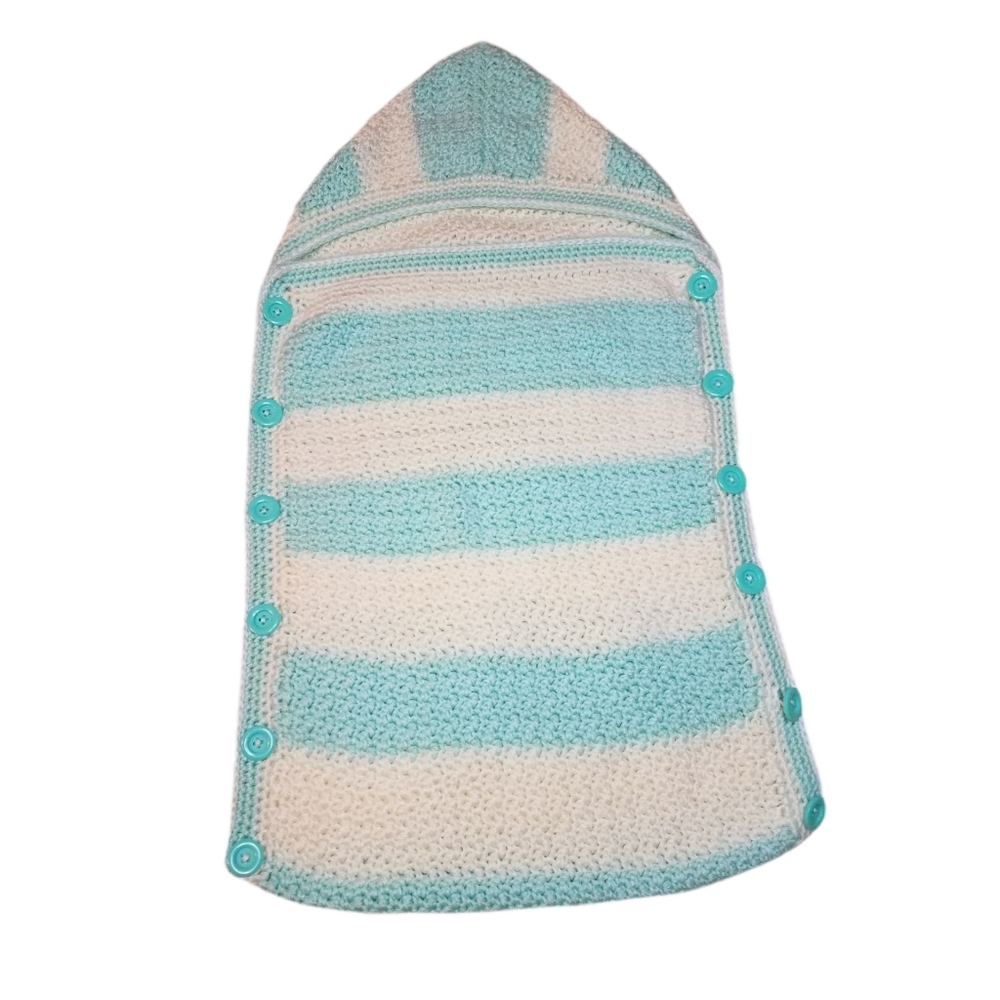 Baby hooded sleeping bag